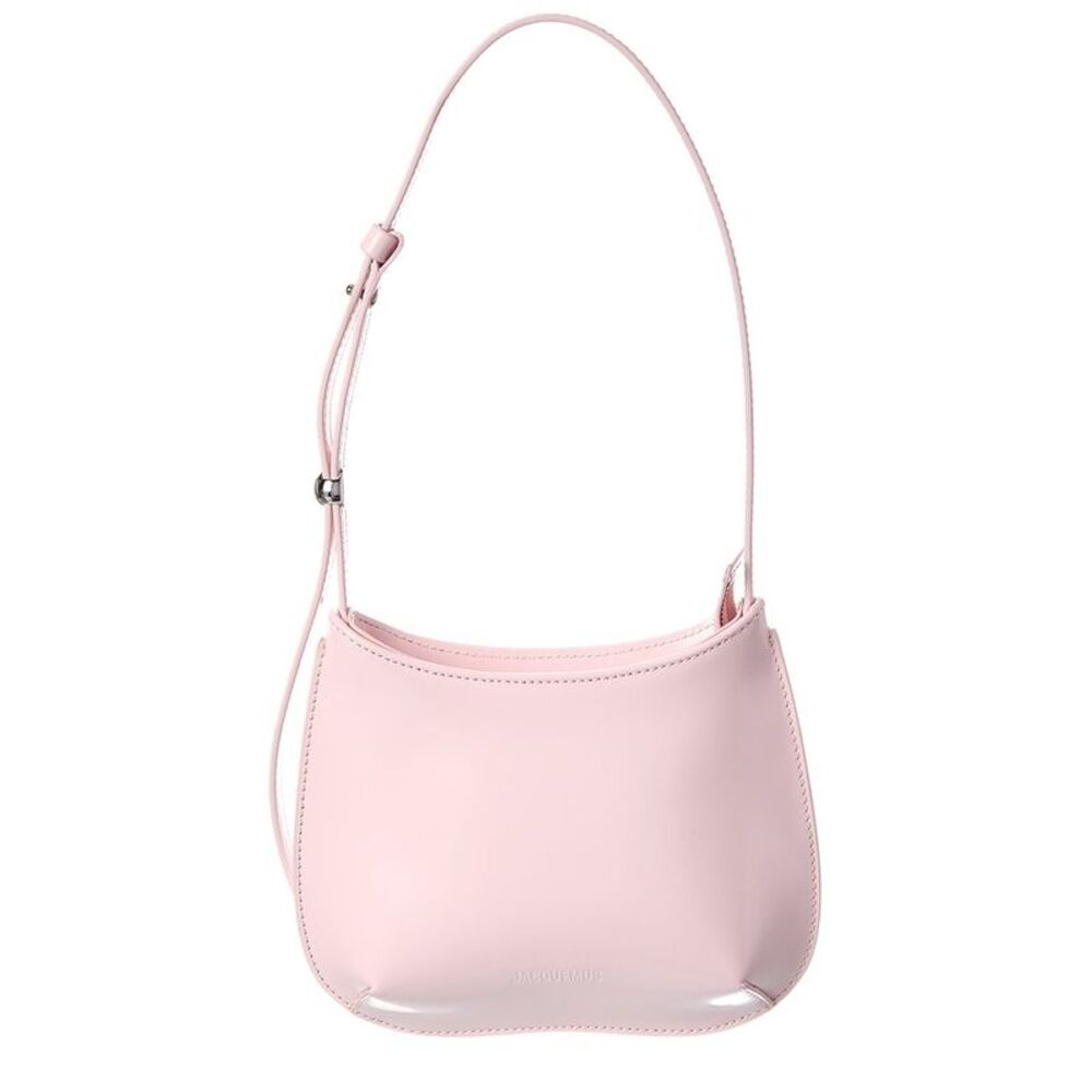 Jacquemus Le Petit Bisou Leather Shoulder Bag, Pink